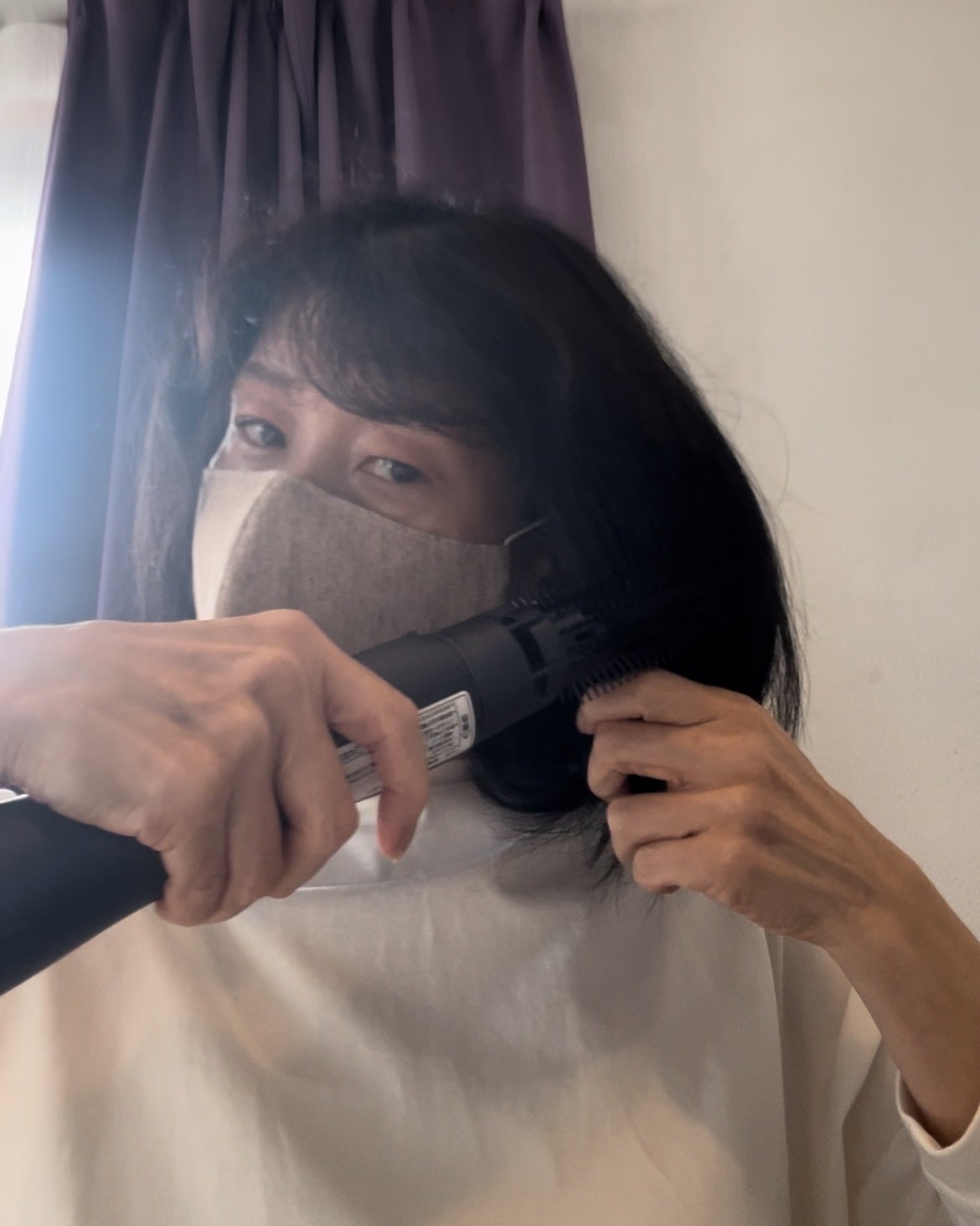 パナソニック くるくるドライヤー ナノケア EH-KN0G/Panasonic/カールドライヤーを使ったクチコミ(7枚目)