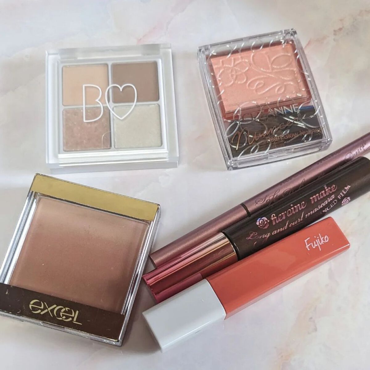 オーラティック ブラッシュ AB06 ブレックファースト/excel/パウダーチークを使ったクチコミ（1枚目）