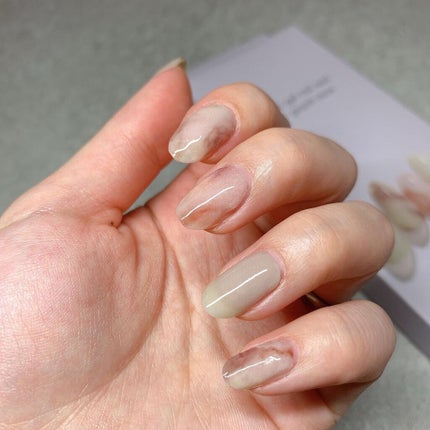 クイックジェルネイルシール 01 グレイッシュストーン/lacoraran/ネイルシールの画像