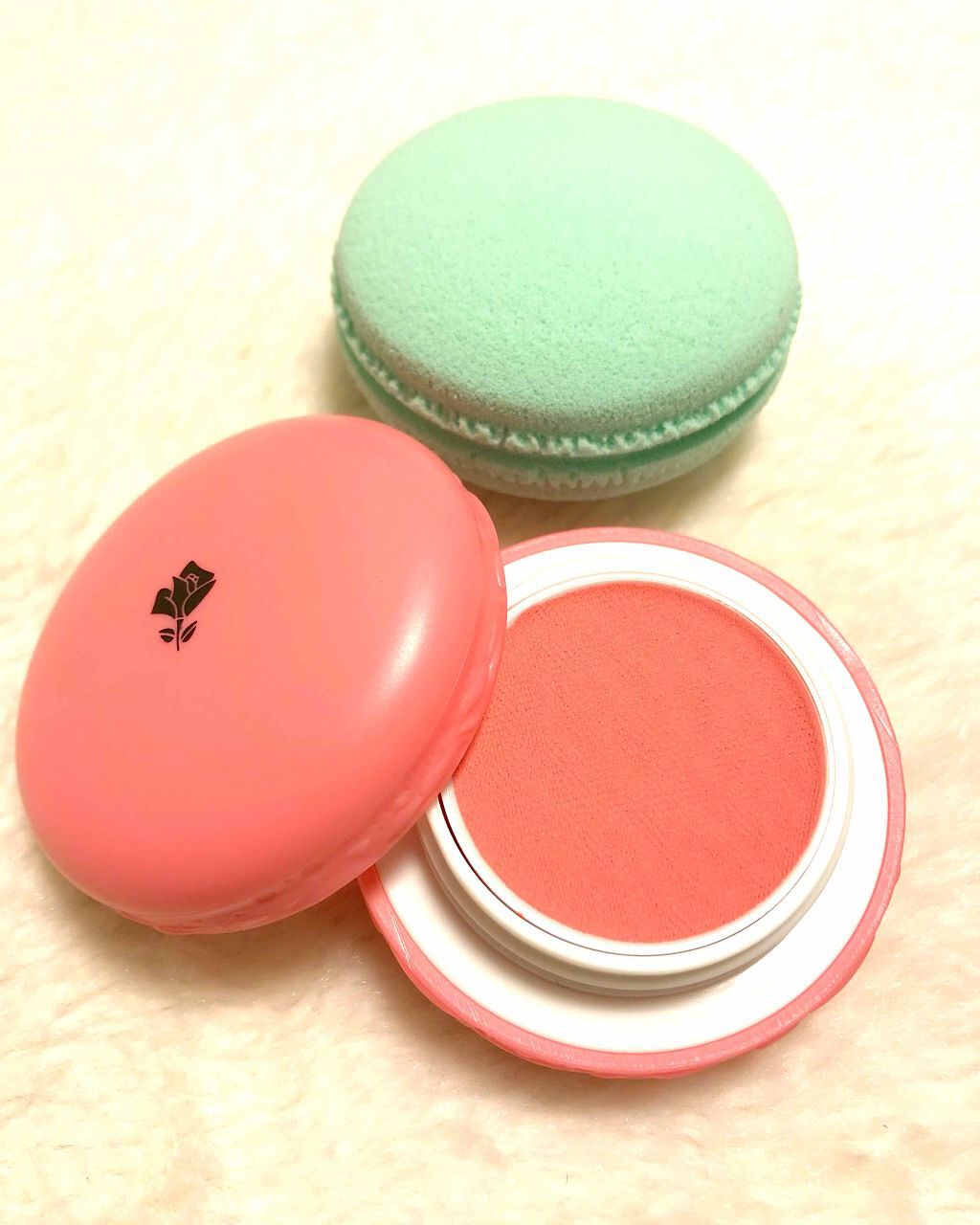 スウィートマカロン ブラッシュ&ブレンダー/LANCOME/ジェル・クリームチークを使ったクチコミ（1枚目）