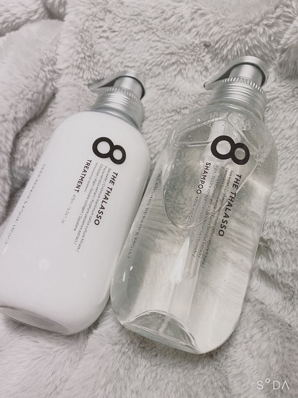 [旧商品]クレンジングリペア＆モイスト 美容液シャンプー／ディープリペア＆アクアモイスト 美容液トリートメント/エイトザタラソ/市販シャンプーを使ったクチコミ（1枚目）