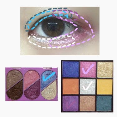 UR GLAM　BLOOMING EYE COLOR PALETTE/U R GLAM/パウダーアイシャドウを使ったクチコミ（2枚目）