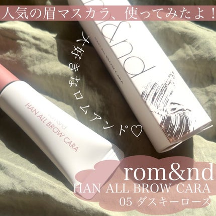 ハンオールブロウカラ/rom&nd/眉マスカラを使ったクチコミ(2枚目)