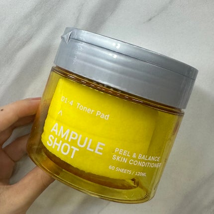 ピール&バランス スキンコンディショナー トナーパッド/AMPULE SHOT/ピーリングを使ったクチコミ(2枚目)