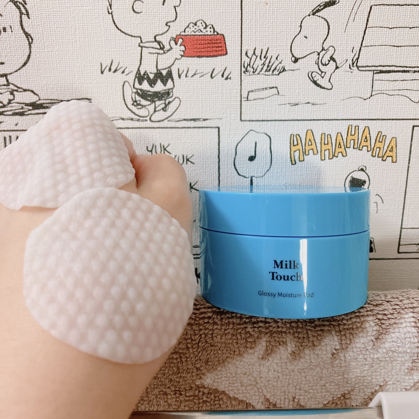 グロッシー モイスチャー パッド/Milk Touch/トナーパッドを使ったクチコミ(1枚目)