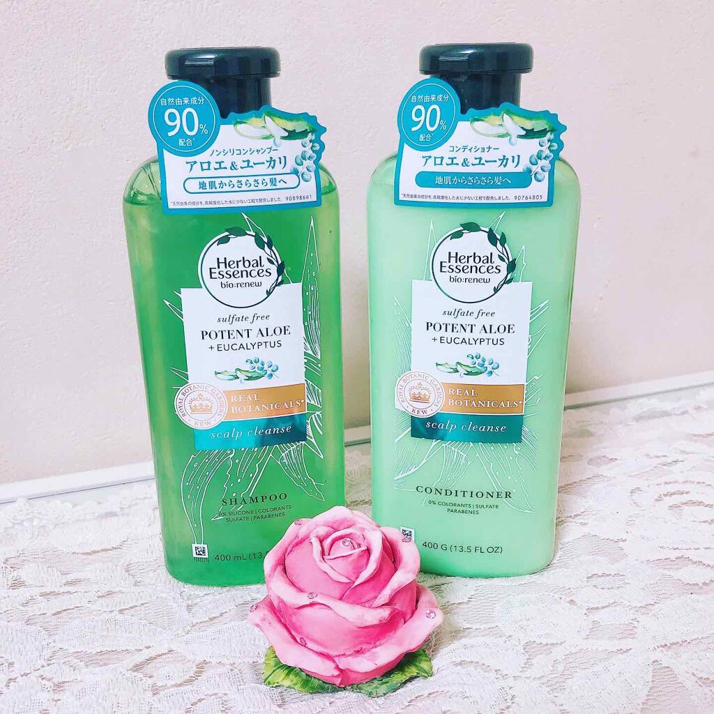ビオリニュー アロエ＆ユーカリ シャンプー／コンディショナー/ハーバルエッセンス/市販シャンプーを使ったクチコミ（1枚目）
