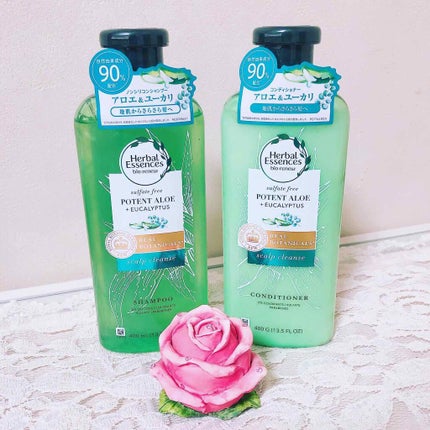 ハーバルエッセンス ビオリニュー アロエ&ユーカリ シャンプー/コンディショナーのクチコミ「ハーバルエッセンス ビオリニュー
アロエ&ユーカリ シャンプー/コンディショナー
イギリス王.....」(1枚目)