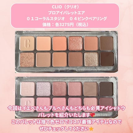 プロ アイ パレット エアー/CLIO/アイシャドウパレットを使ったクチコミ(2枚目)