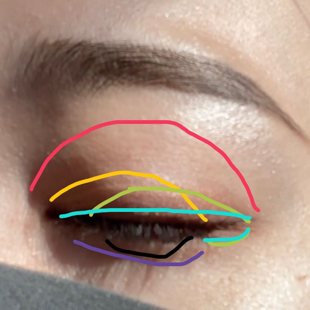 UR GLAM　BLOOMING EYE COLOR PALETTE/U R GLAM/アイシャドウパレットを使ったクチコミ（3枚目）