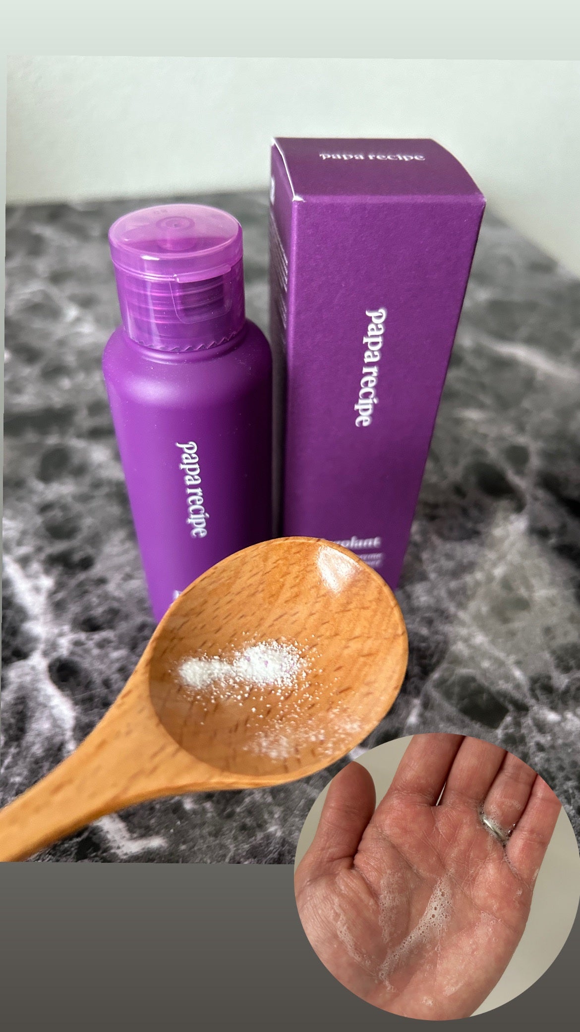 ナスクリアリング酵素洗顔パウダー/PAPA RECIPE/洗顔パウダーを使ったクチコミ(3枚目)