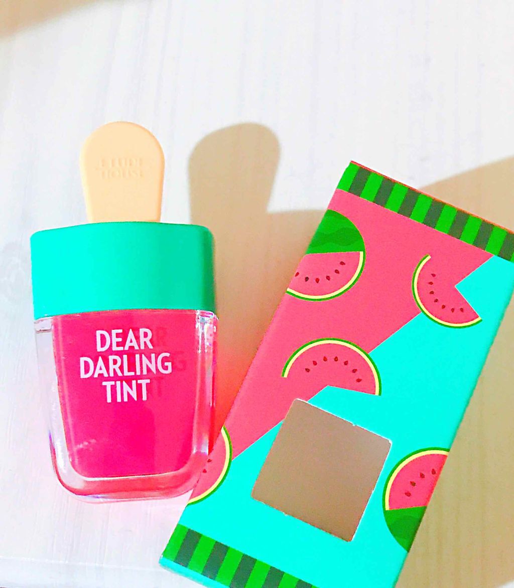 ディアダーリン ウォータージェルティント （アイスティント）/ETUDE/口紅を使ったクチコミ（1枚目）