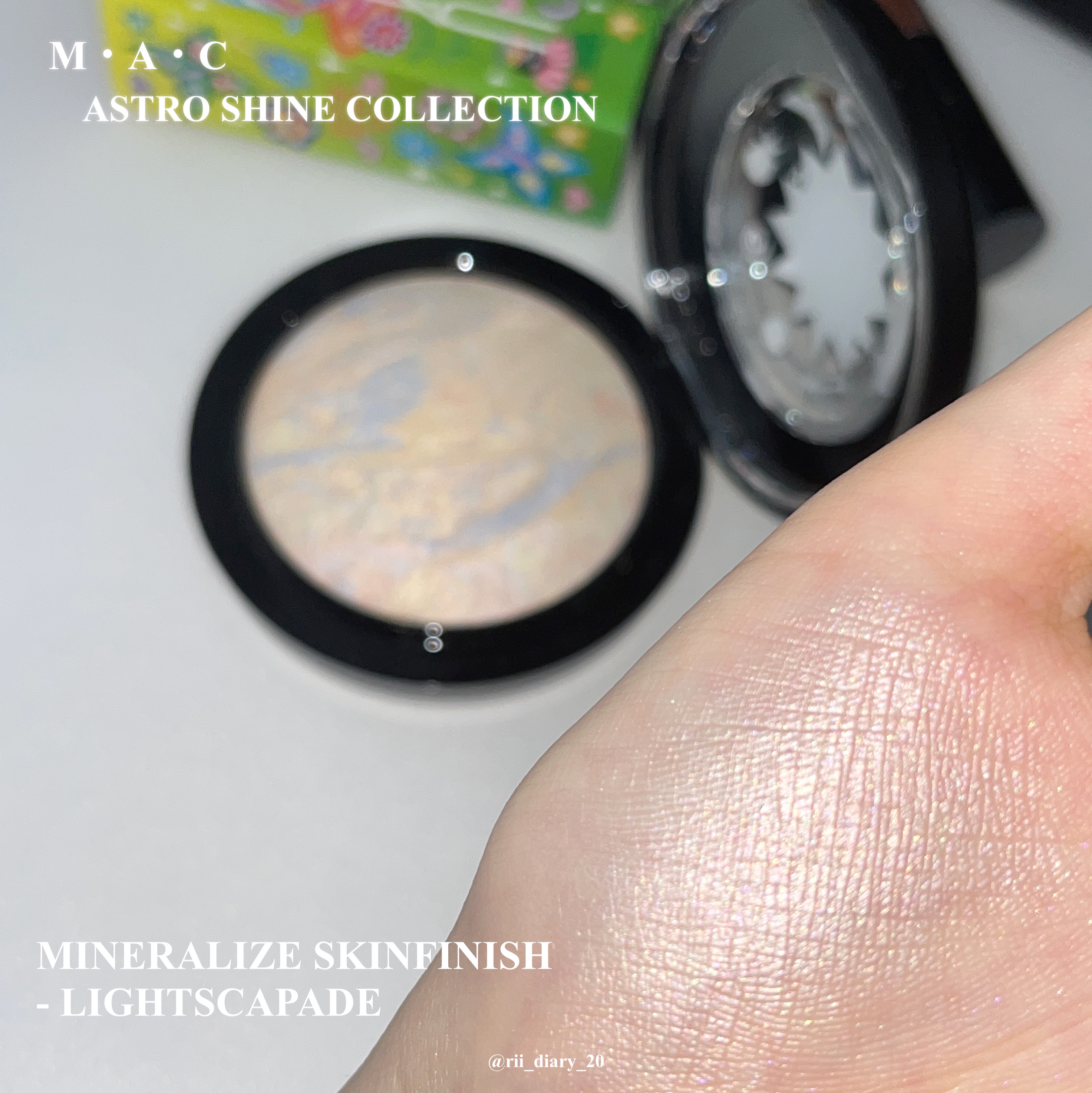 M·A·C ミネラライズ スキンフィニッシュ ライトスカペード (太陽)限定パッケージ/M・A・C/パウダーハイライトを使ったクチコミ（3枚目）