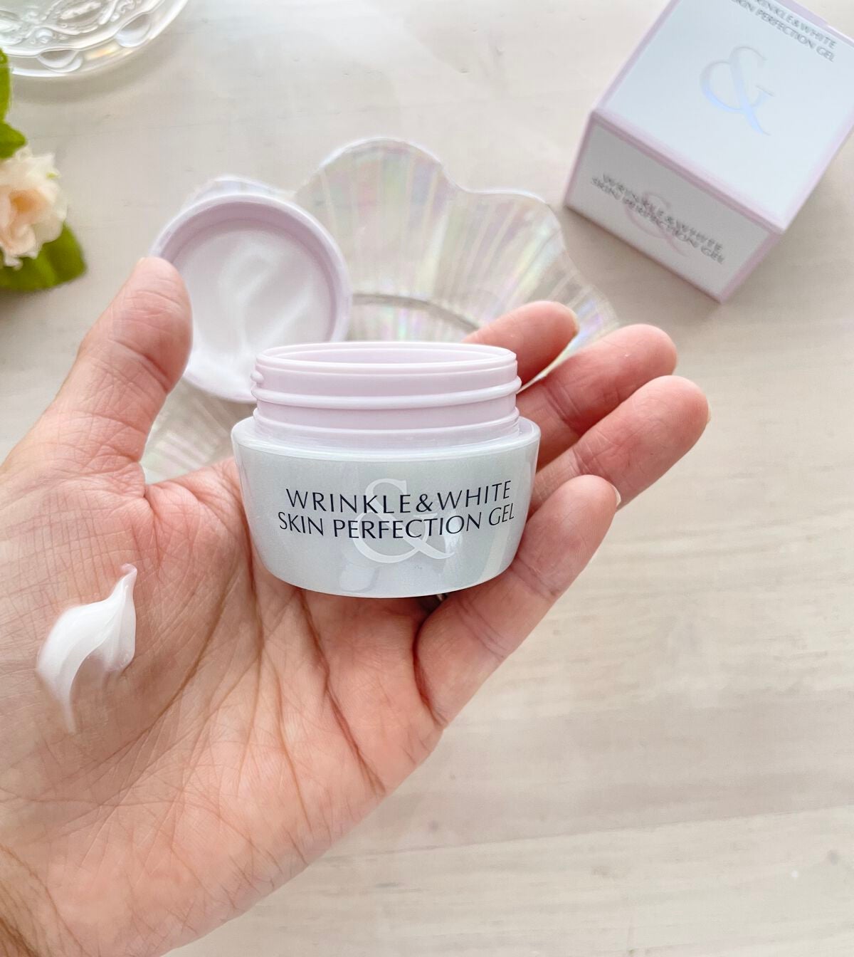 リンクル&ホワイト スキンパーフェクション ジェル/ミキモト コスメティックス/オールインワン化粧品を使ったクチコミ(3枚目)