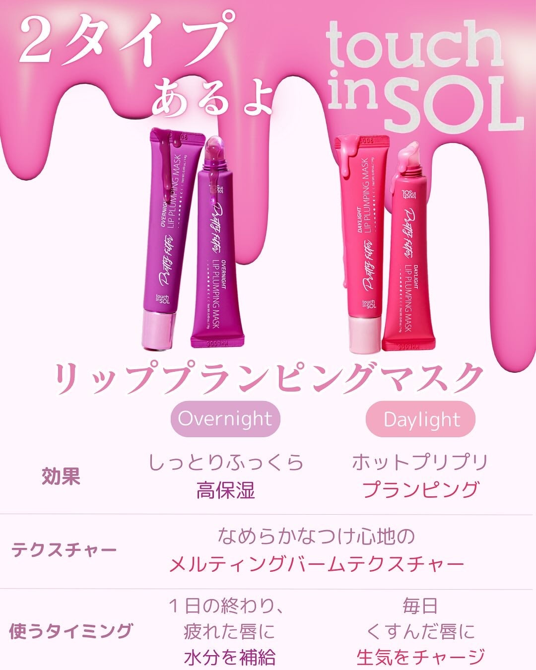 プリティーフィルターデイライトリッププランピングマスク/touch in SOL /リップマスクを使ったクチコミ(2枚目)