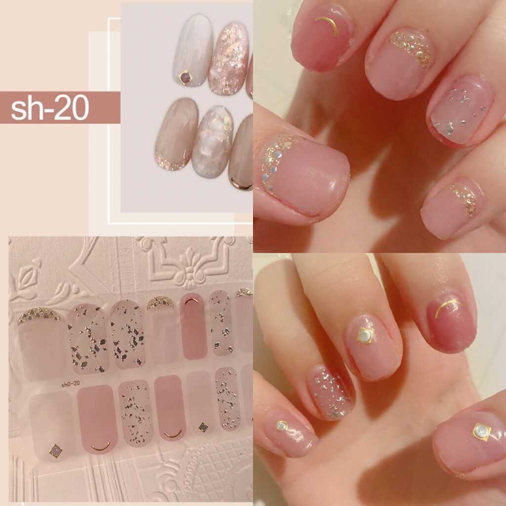 ネイルシール/Qoo10/ネイルシールを使ったクチコミ(1枚目)