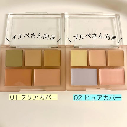 コンシールブレンダーパレット/LUNA/パレットコンシーラーを使ったクチコミ(4枚目)