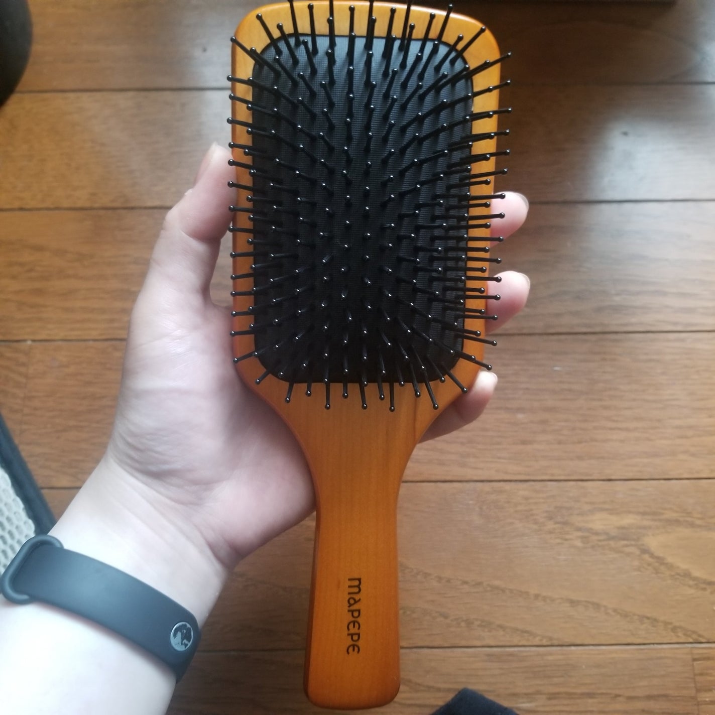 つやつや天然毛のミックスブラシ/マペペ/ヘアブラシを使ったクチコミ(4枚目)