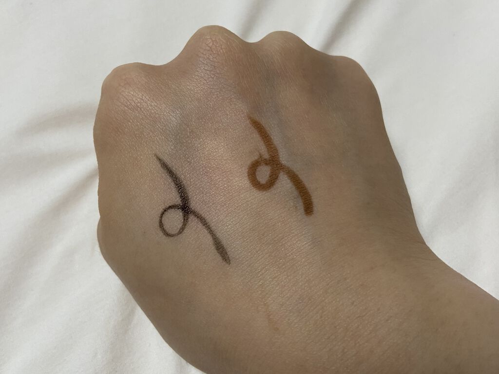 Starry Eyes Am9 to Pm9 Gel Eyeliner 13 #Caramel Brown/lilybyred/ジェルアイライナーを使ったクチコミ（2枚目）