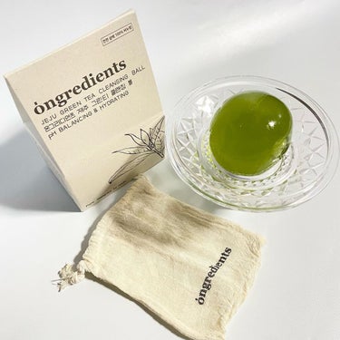 Jeju Green Tea Cleansing Ball/Ongredients/洗顔石鹸を使ったクチコミ（7枚目）