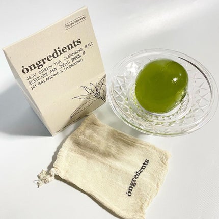 Jeju Green Tea Cleansing Ball/Ongredients/洗顔石鹸を使ったクチコミ(7枚目)