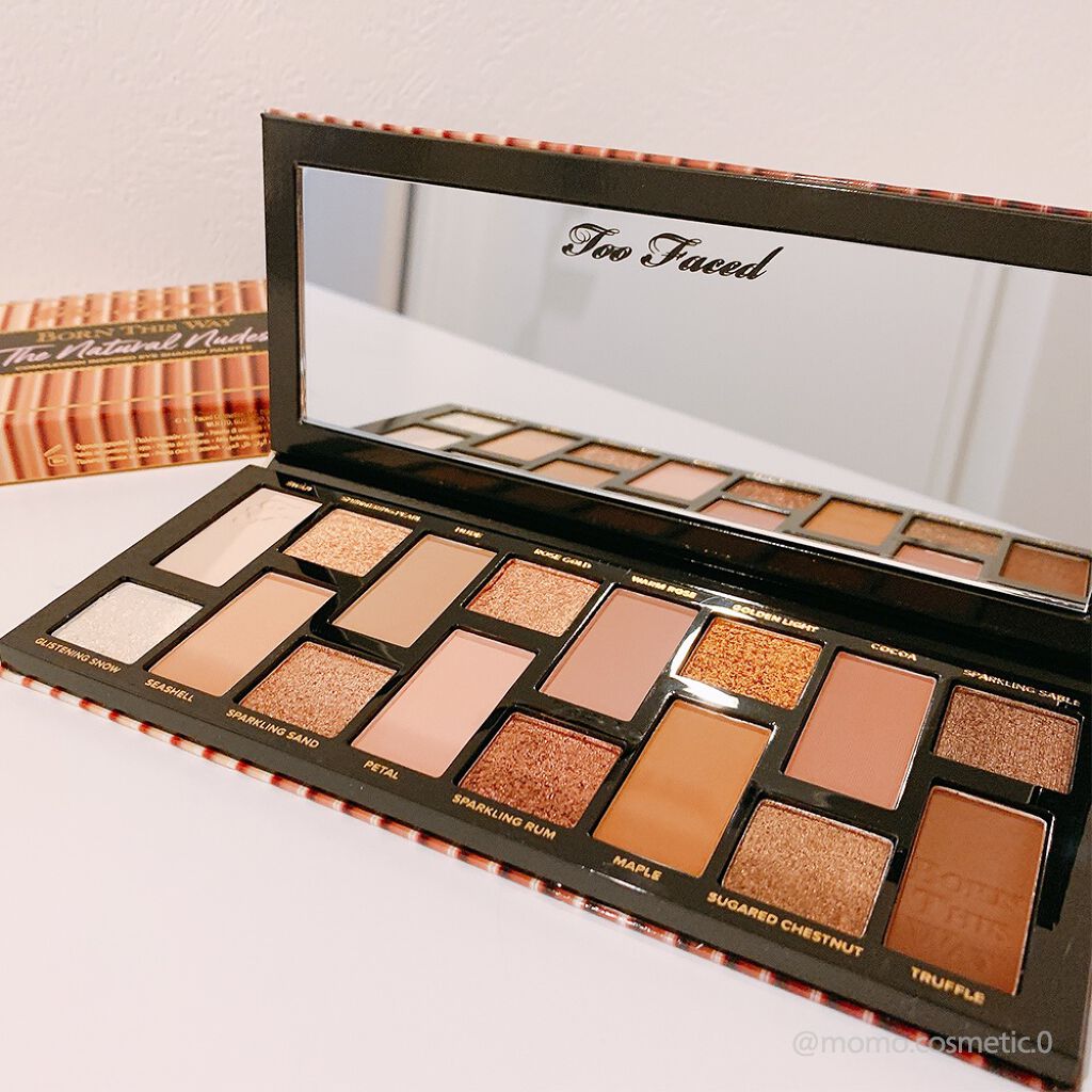 ボーン ディス ウェイ ザ ナチュラル ヌード アイシャドウ パレット/Too Faced/アイシャドウパレットを使ったクチコミ(1枚目)