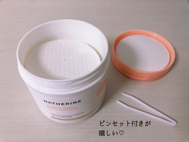 HATHERINE サンセット ワンキルリムーバーパッドのクチコミ「HATHERINE
サンセット ワンキルリムーバーパッド

日本初上陸の韓国スキンケアブランド.....」（2枚目）