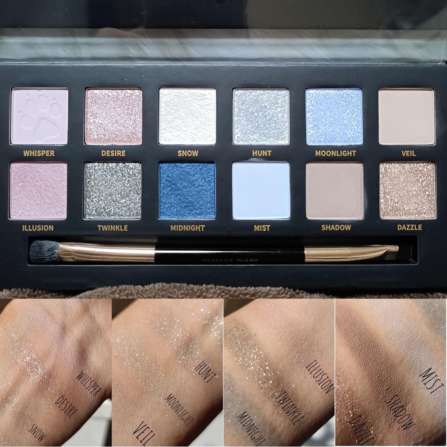 エクスプローラ12色 動物アイシャドウパレット/PERFECT DIARY/アイシャドウパレットを使ったクチコミ(3枚目)