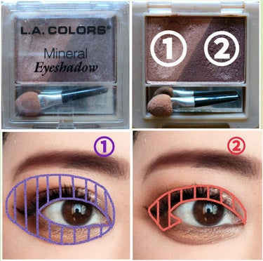 Mineral Eyeshadow/L.A.Girl/アイシャドウパレットを使ったクチコミ（2枚目）