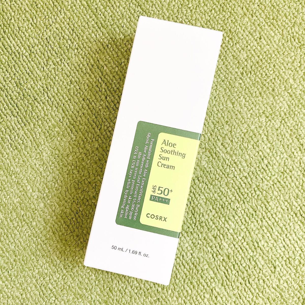 アロエスージングUVクリーム SPF50+ PA+++/COSRX/日焼け止めクリームを使ったクチコミ(6枚目)