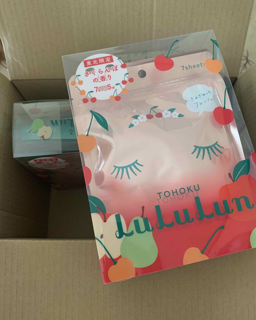 東北ルルルン（さくらんぼの香り）/ルルルン/シートマスク・パックを使ったクチコミ（1枚目）