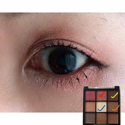 UR GLAM BLOOMING EYE COLOR PALETTE/U R GLAM/アイシャドウパレットを使ったクチコミ(2枚目)