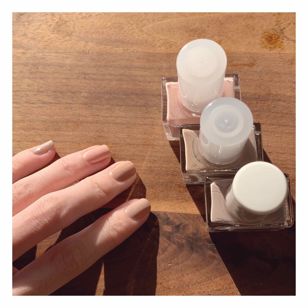 ネイルカラー ベージュ/無印良品/マニキュアを使ったクチコミ（3枚目）