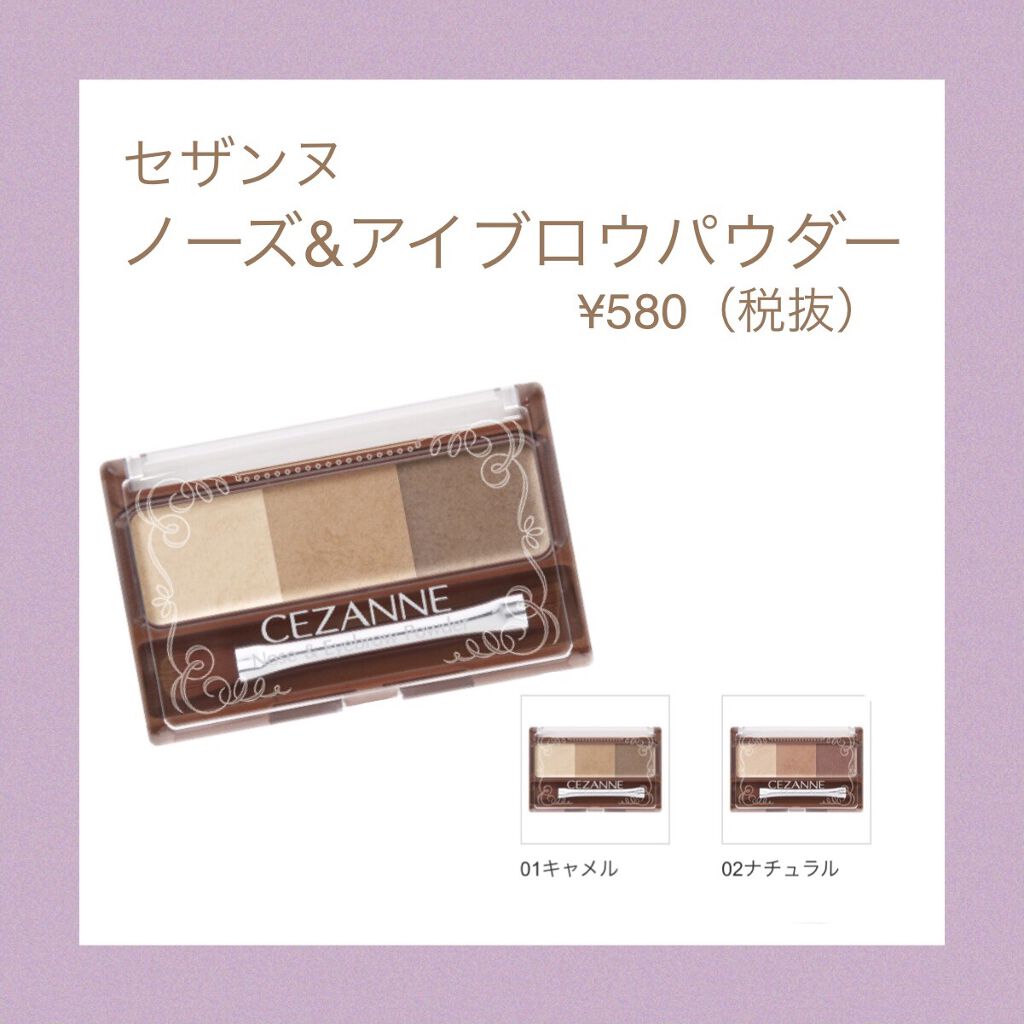 ノーズ＆アイブロウパウダー/CEZANNE/パウダーアイブロウを使ったクチコミ（1枚目）