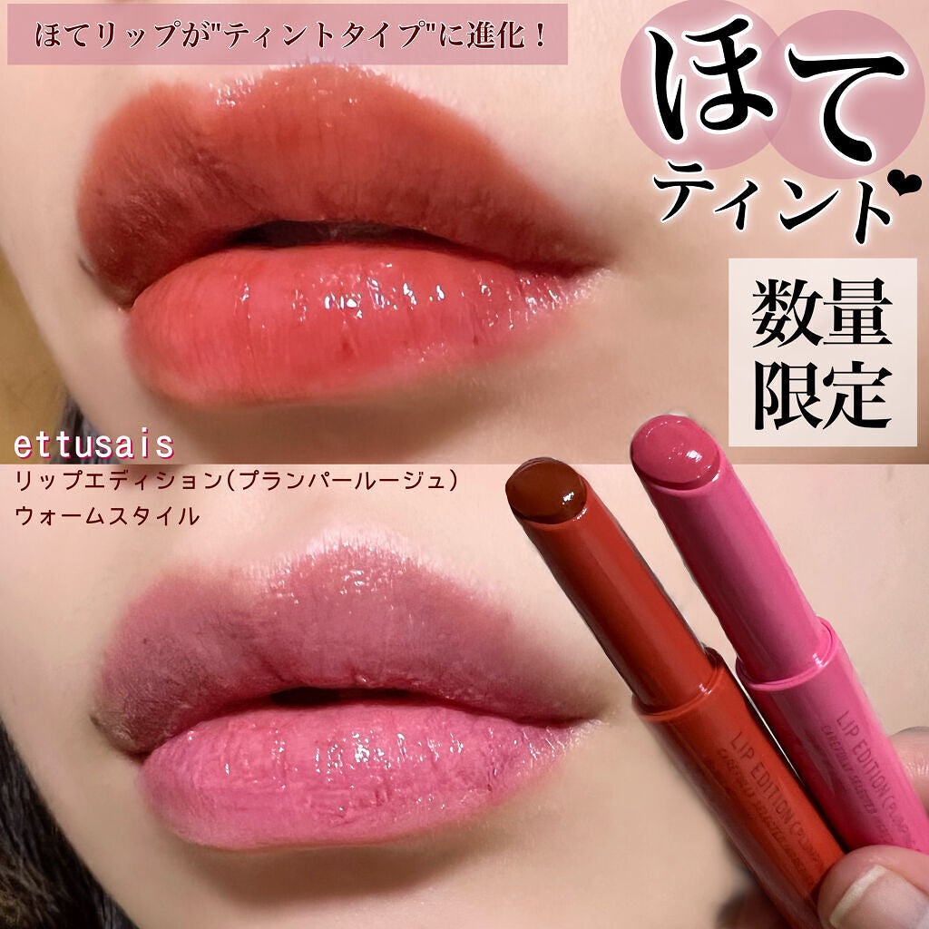エテュセ リップエディション(プランパールージュ)ウォームスタイル/ettusais/口紅を使ったクチコミ(1枚目)