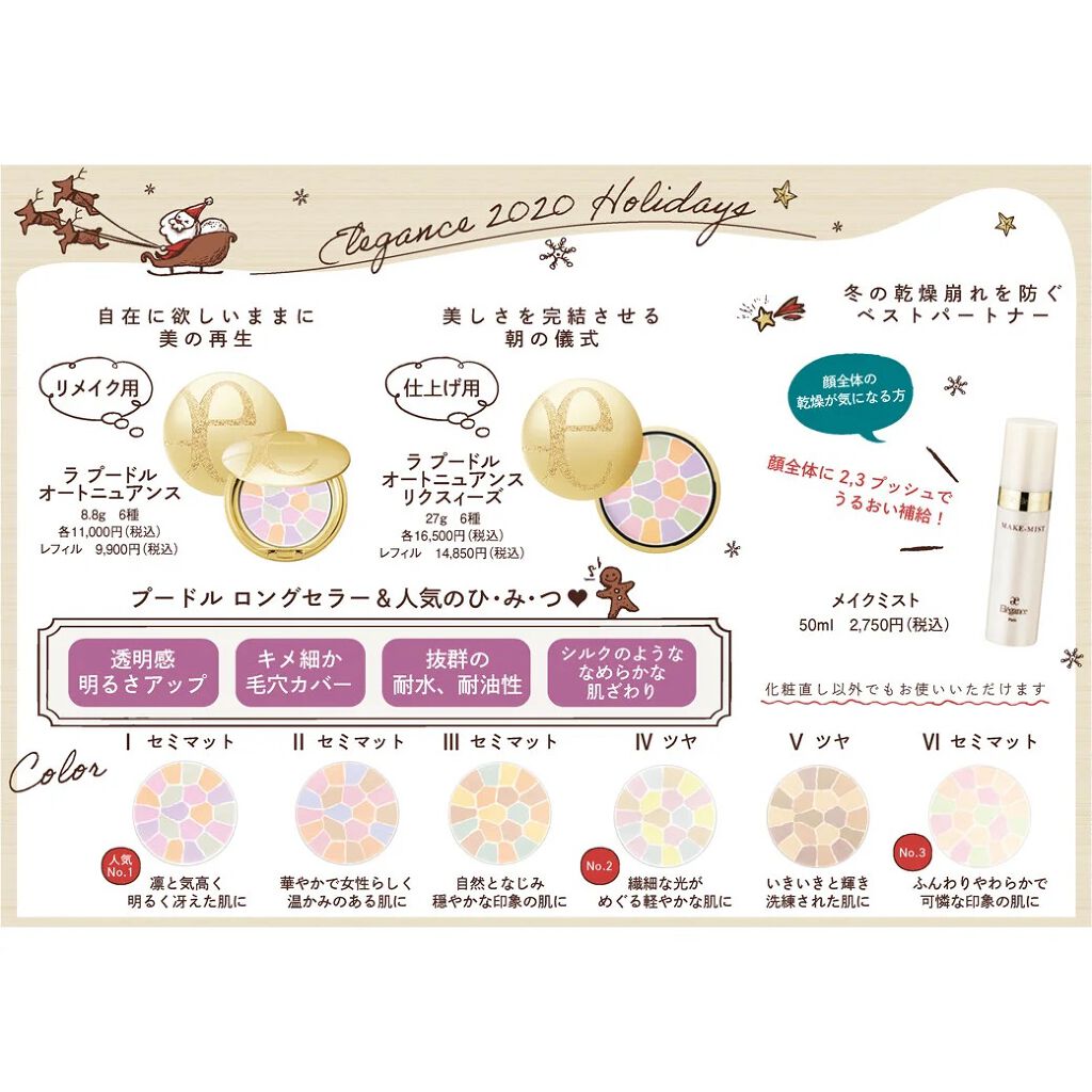 ラ プードル オートニュアンス/Elégance/プレストパウダーを使ったクチコミ（2枚目）