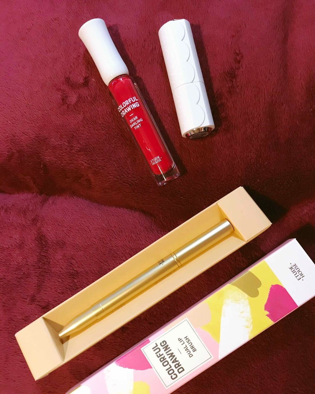 ディア マイブルーミング リップトーク カラフルドローイング シフォン/ETUDE/口紅を使ったクチコミ（2枚目）