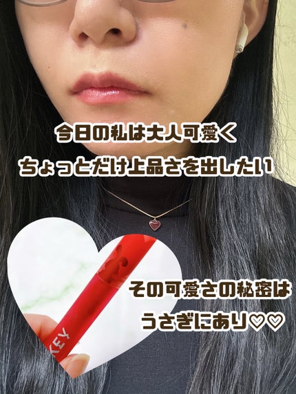 エアリーリップミラー うさぎVer./COLORKEY/口紅・グロス・リップライナー・リップケアを使ったクチコミ(1枚目)
