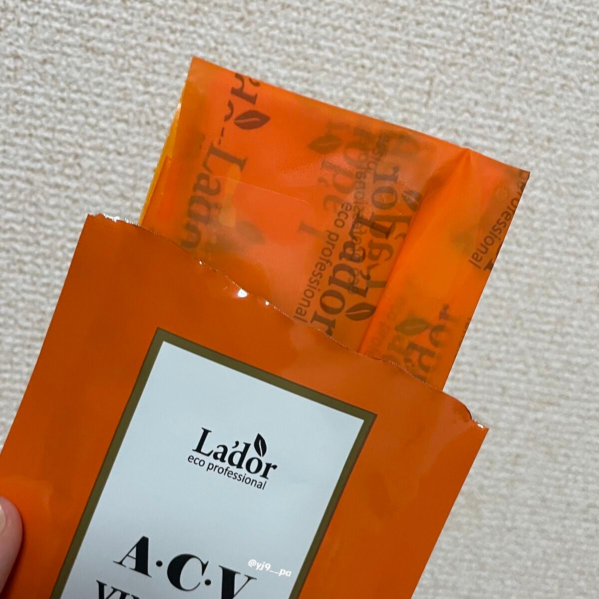 ACV VINEGAR HAIR CAP /La'dor/アウトバストリートメントを使ったクチコミ(2枚目)