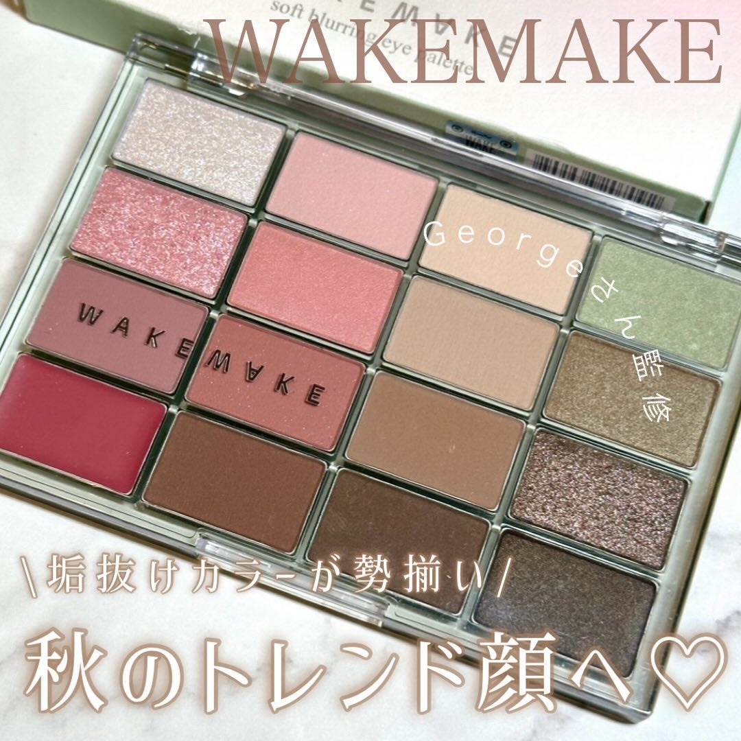 ソフトブラーリングアイパレット/wakemake/アイシャドウパレットを使ったクチコミ(1枚目)