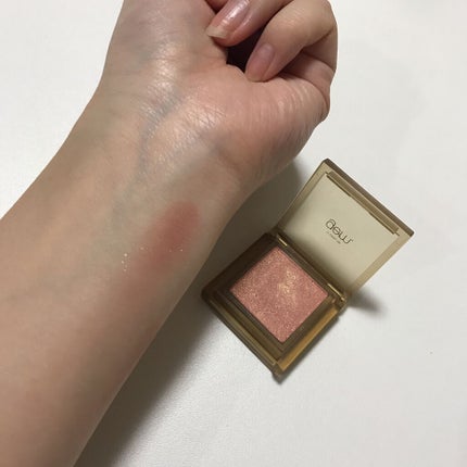 single eye color/la peau de gem./単色アイシャドウを使ったクチコミ(4枚目)