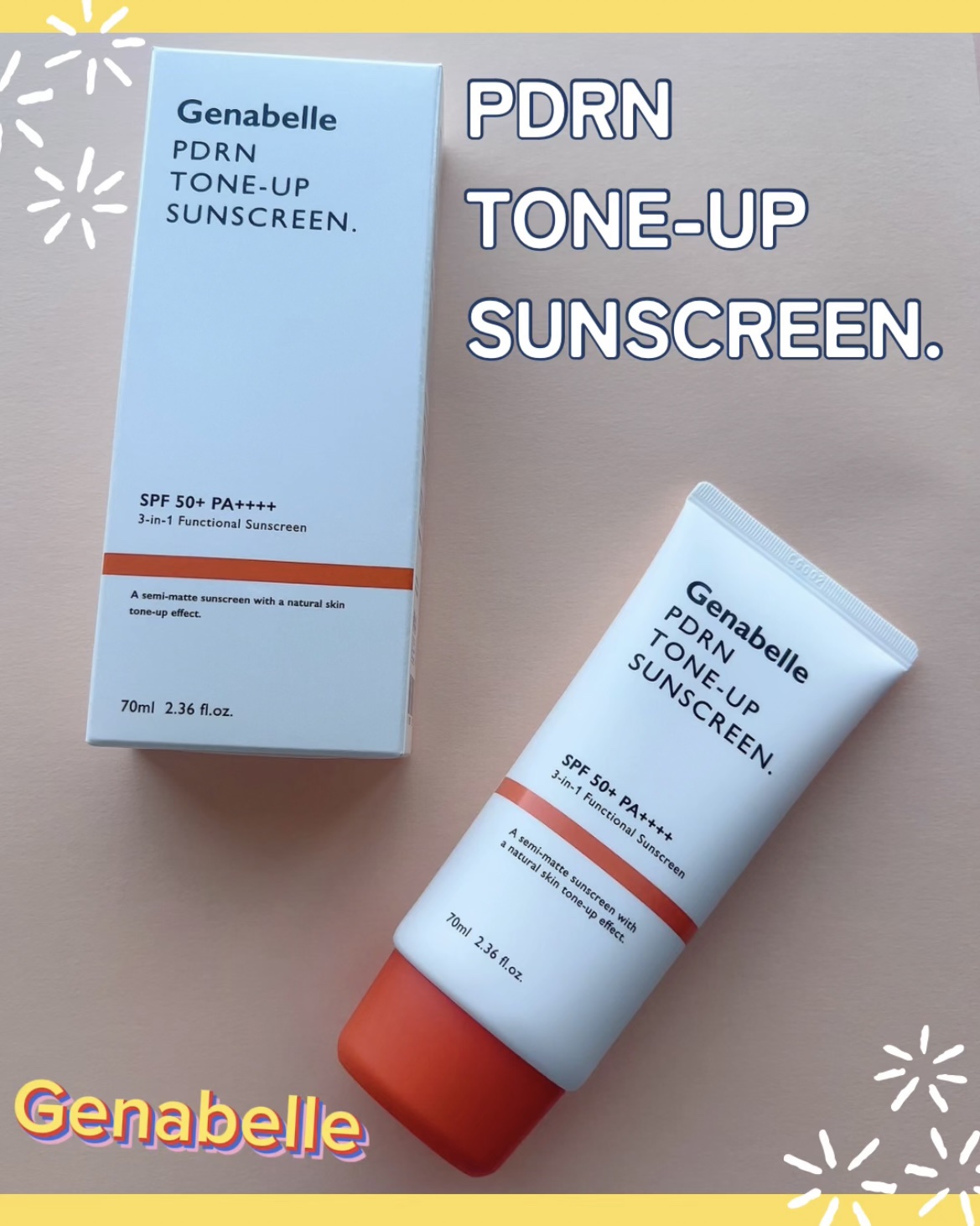 PDRNトーンアップサンスクリーン/Genabelle/日焼け止めクリームを使ったクチコミ（1枚目）
