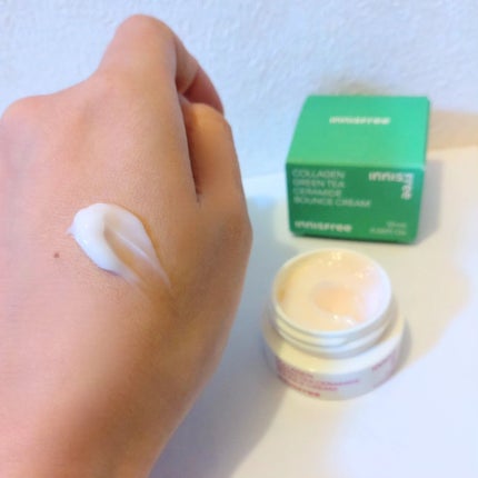 コラーゲン グリーンティー セラミド バウンス クリーム/innisfree/スキンケア・基礎化粧品を使ったクチコミ(3枚目)