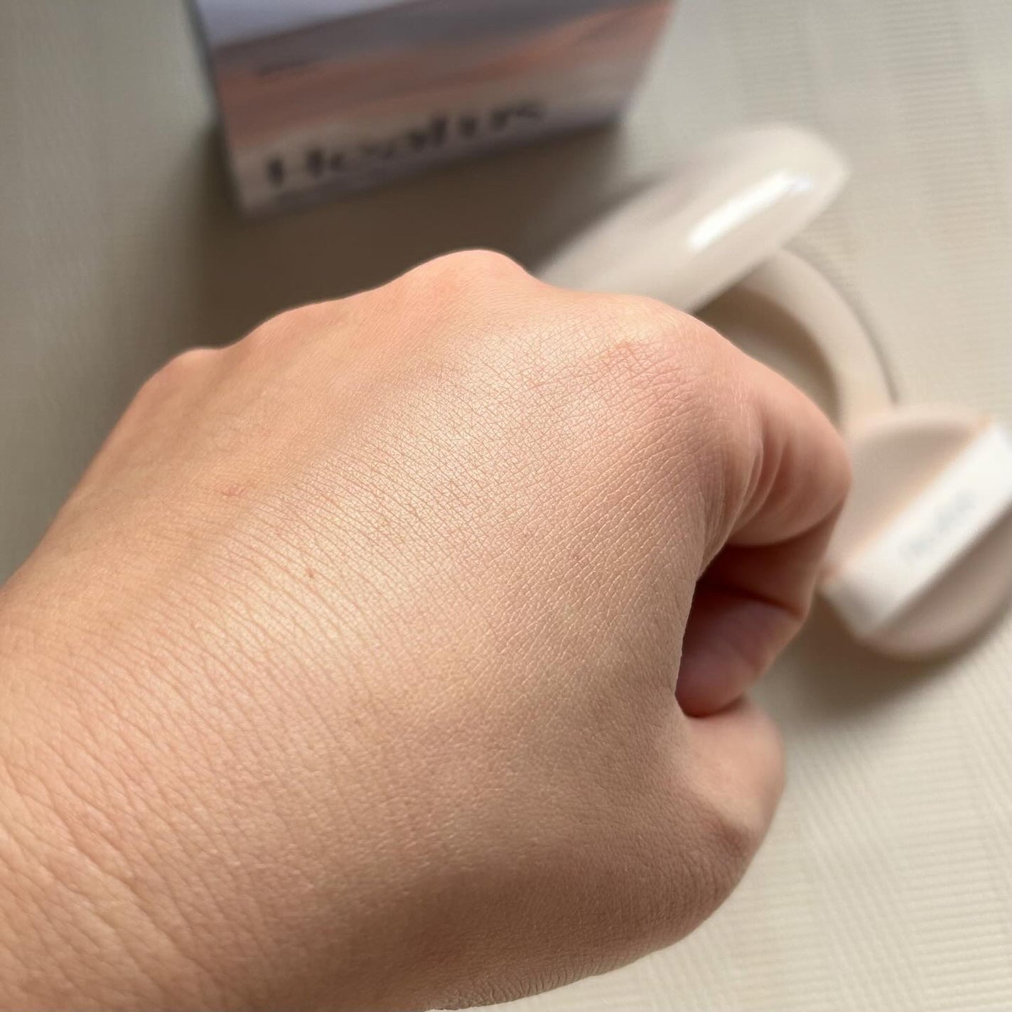 ブリージンググロークッション/Healus/クッションファンデーションを使ったクチコミ(5枚目)