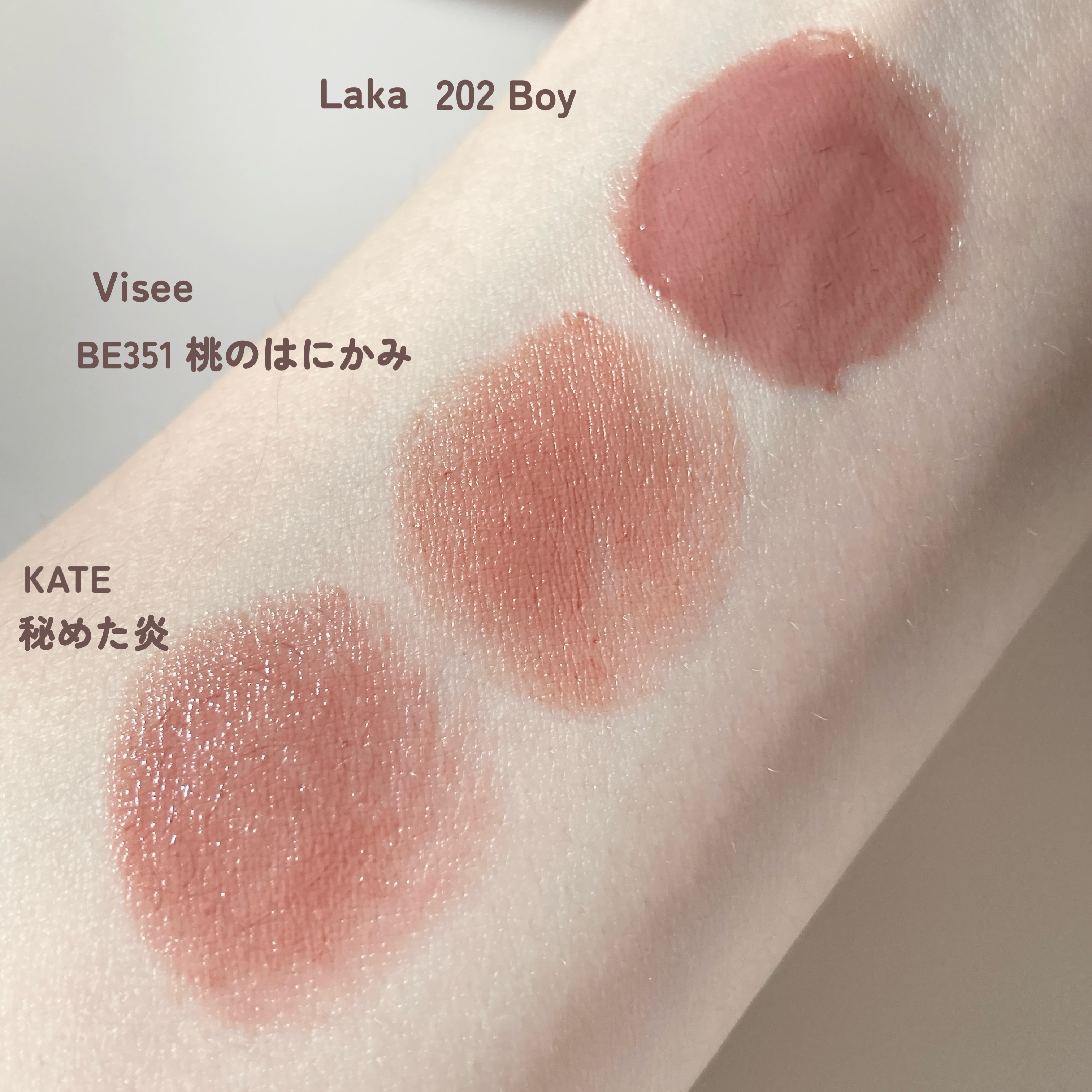 KATE・Visée・Lakaの口紅を使った口コミ -💄お気に入りリップ3つ