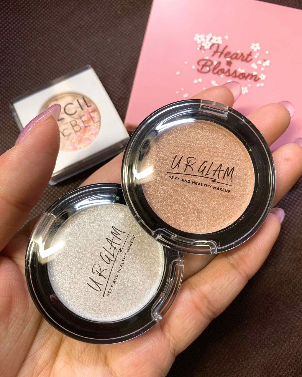 UR GLAM バウンシーハイライター/U R GLAM/パウダーハイライトを使ったクチコミ(1枚目)