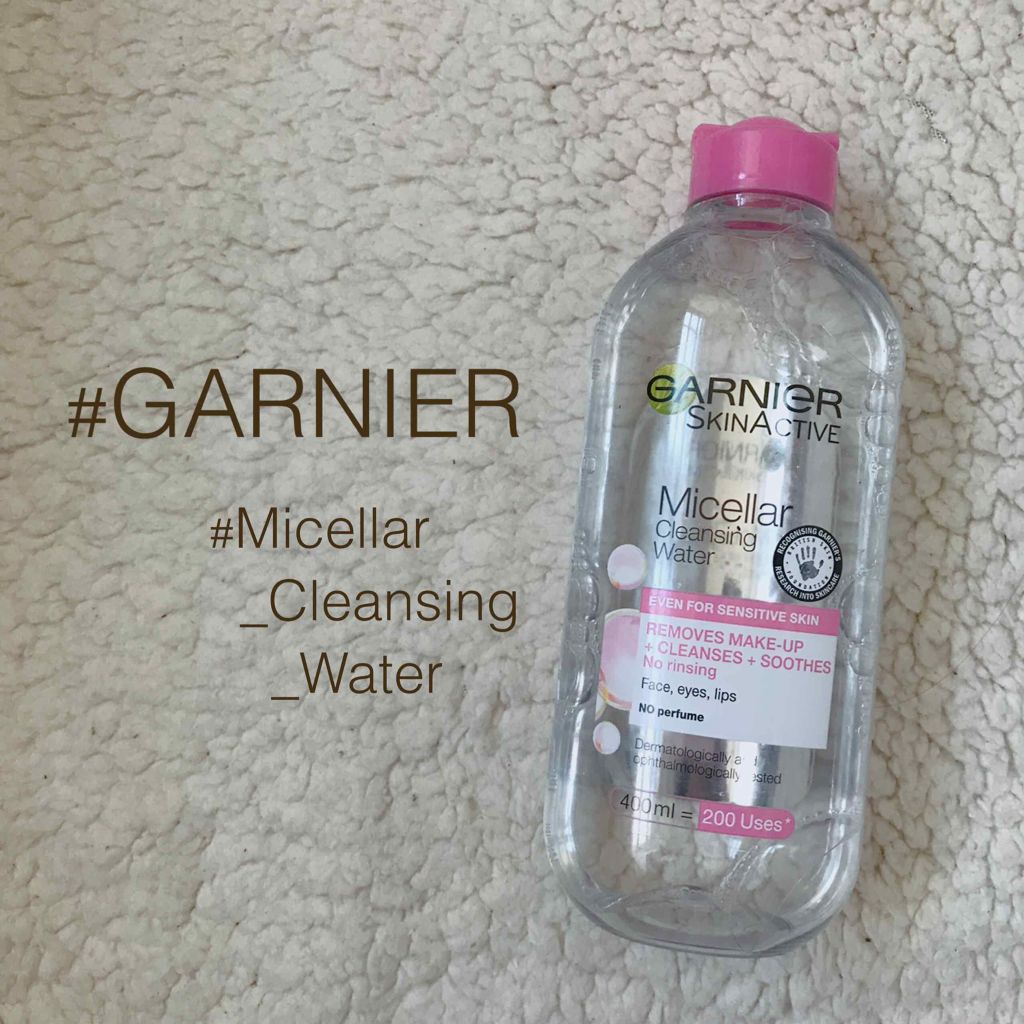 Micellar Cleansing Water｜GARNIER SKIN NATURALS (海外)の口コミ「#クレンジングウォーター＊GARNIER/..」  by まあたまご(敏感肌/20代後半) | LIPS