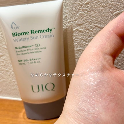 バイオームレメディ ウォータリーサンクリーム/UIQ/日焼け止めクリームを使ったクチコミ(2枚目)