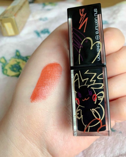 ルージュ アンリミテッド アンプリファイド<2019年クリスマスコフレ限定>/shu uemura/口紅を使ったクチコミ(2枚目)