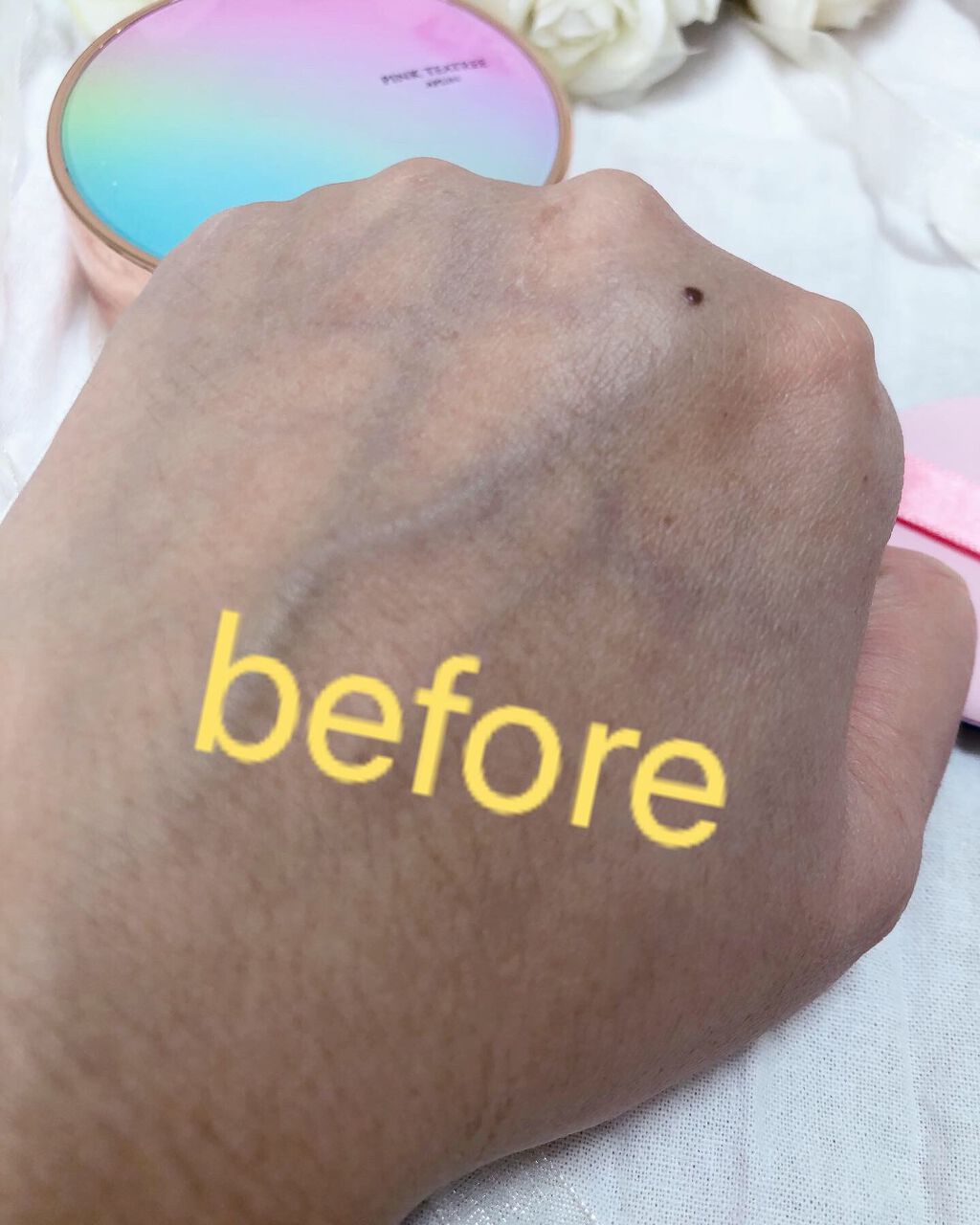 ピンクティーツリーカバークッション/APLIN/クッションファンデーションを使ったクチコミ(2枚目)