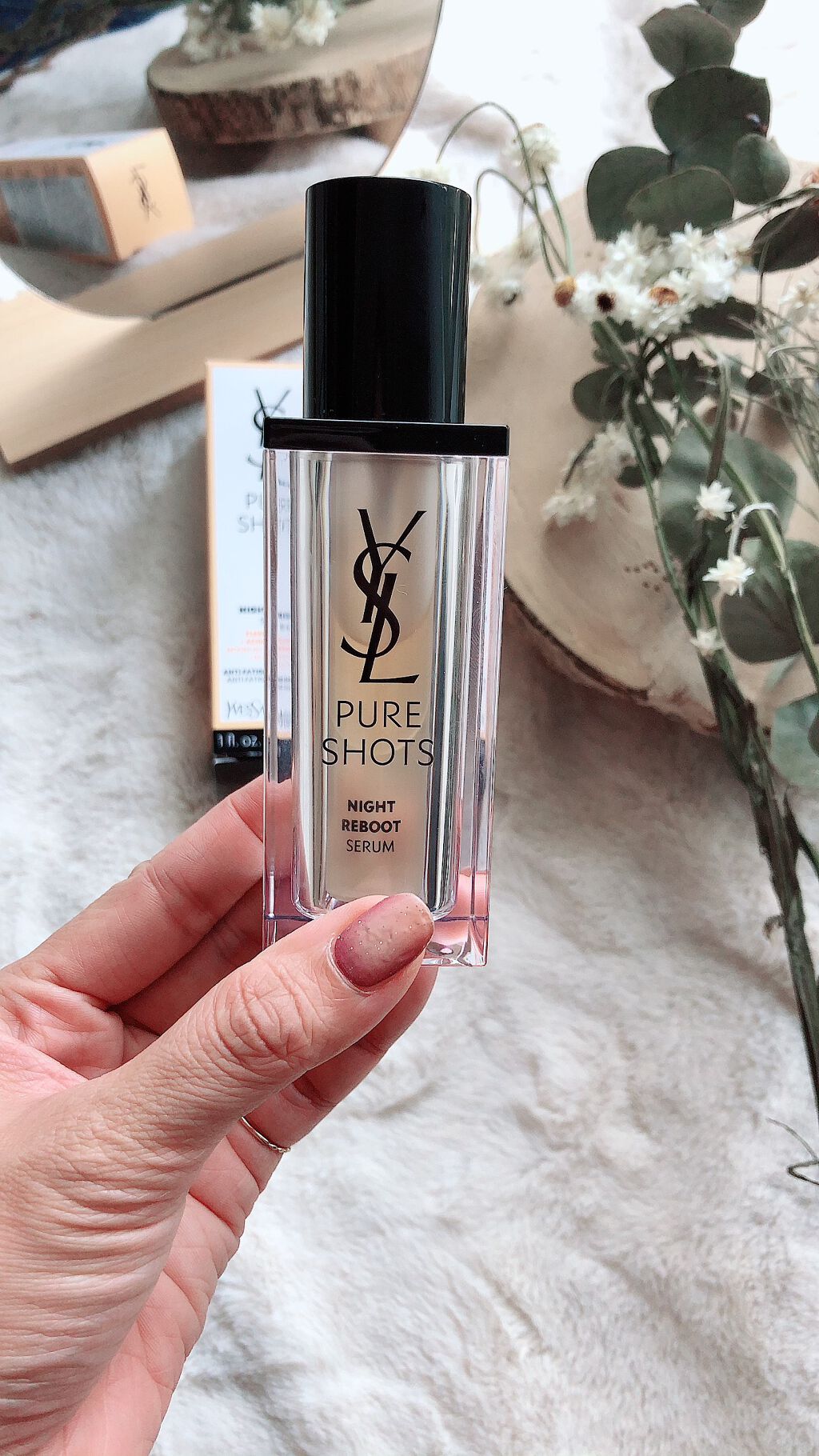 ピュアショット ナイト リチャージセラム/YVES SAINT LAURENT BEAUTE/美容液を使ったクチコミ(2枚目)